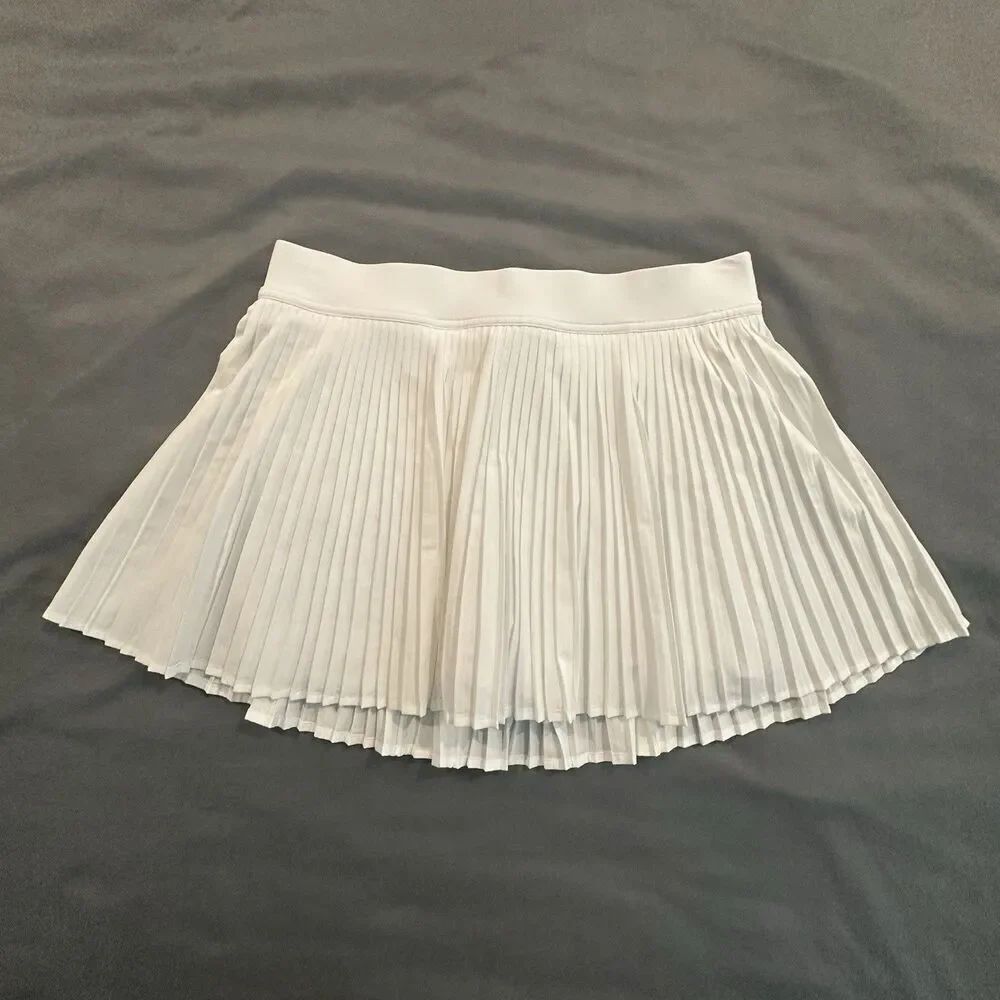 Lululemon Varsity High Rise Pleated Skirt Womens 8 Built In Shorts Tennis Golf